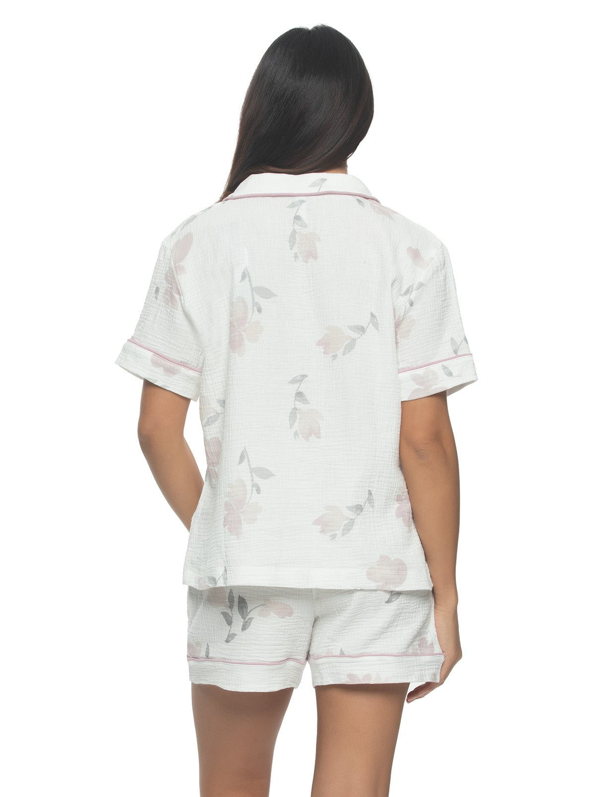 Felina Calista 100% Cotton Pajama Set - Floral Buds