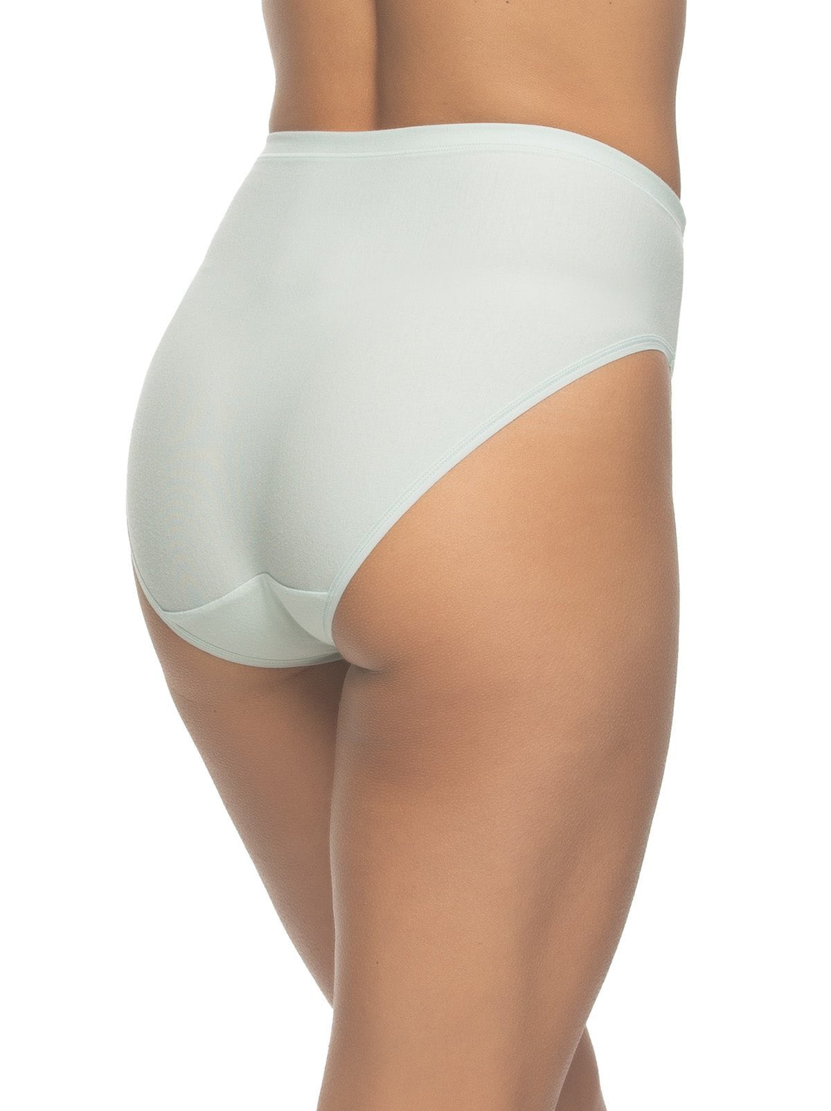Felina The Perfect Panty Super Stretchy Cotton Hi-Cut Brief 6-Pack - Cool Neutrals