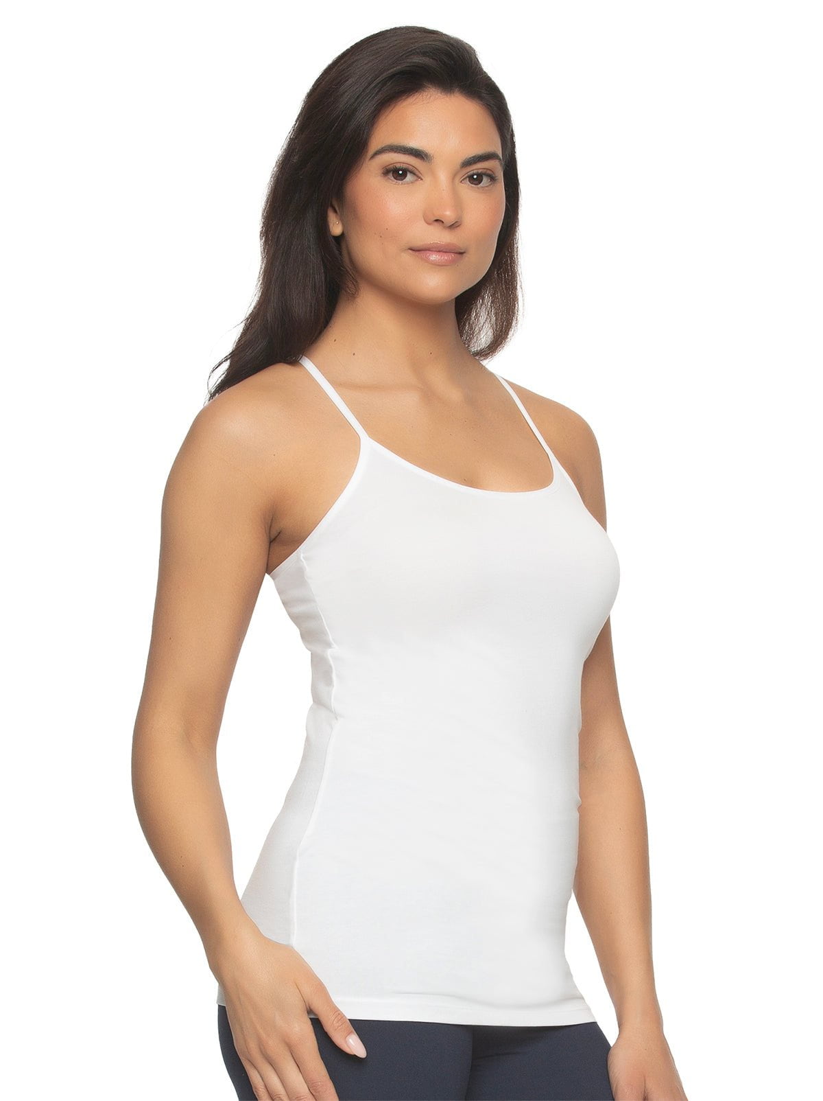 Felina Cotton Modal Stretch Camisole 3-Pack - Black White