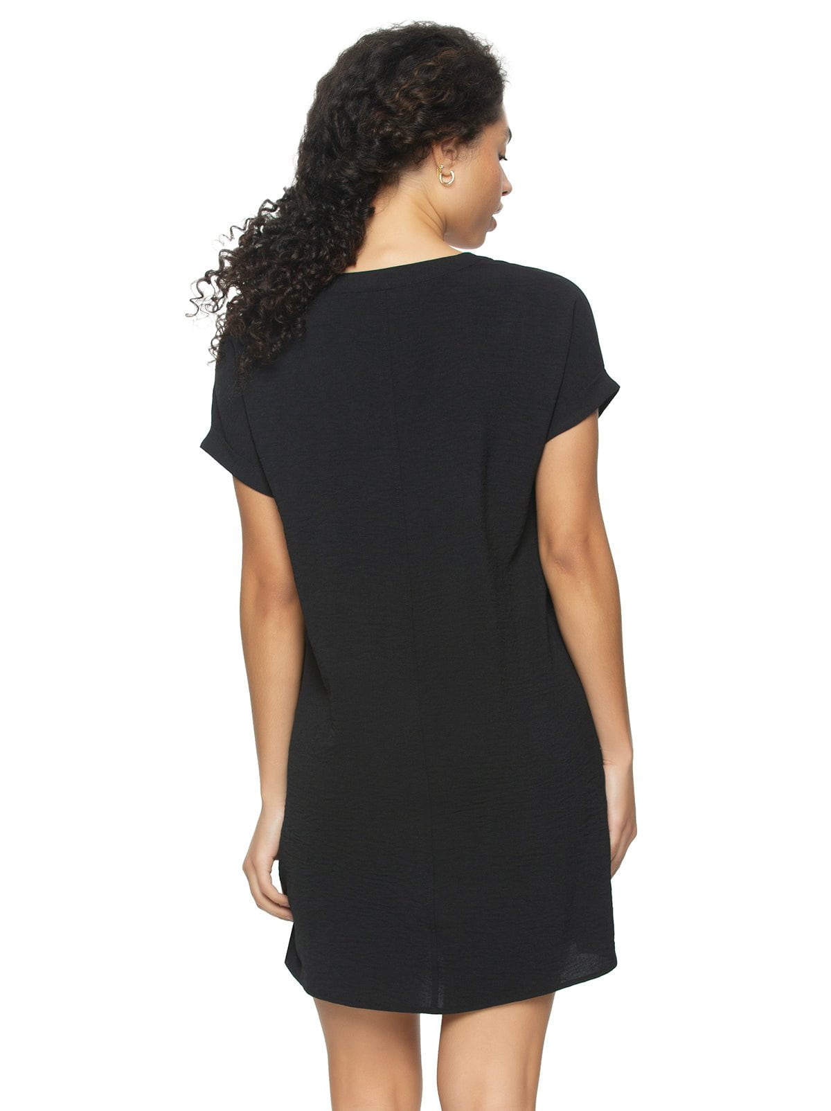 Felina Cruise Short Sleeve Pocket Dress - Black