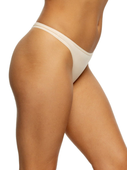 Felina So Smooth Modal Low Rise Thong - Bare