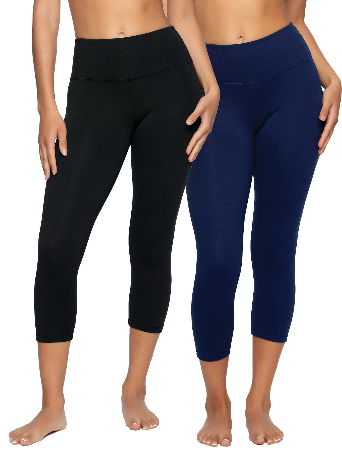 Felina Sueded Athletic Capri Legging 2-Pack - Midnight Navy