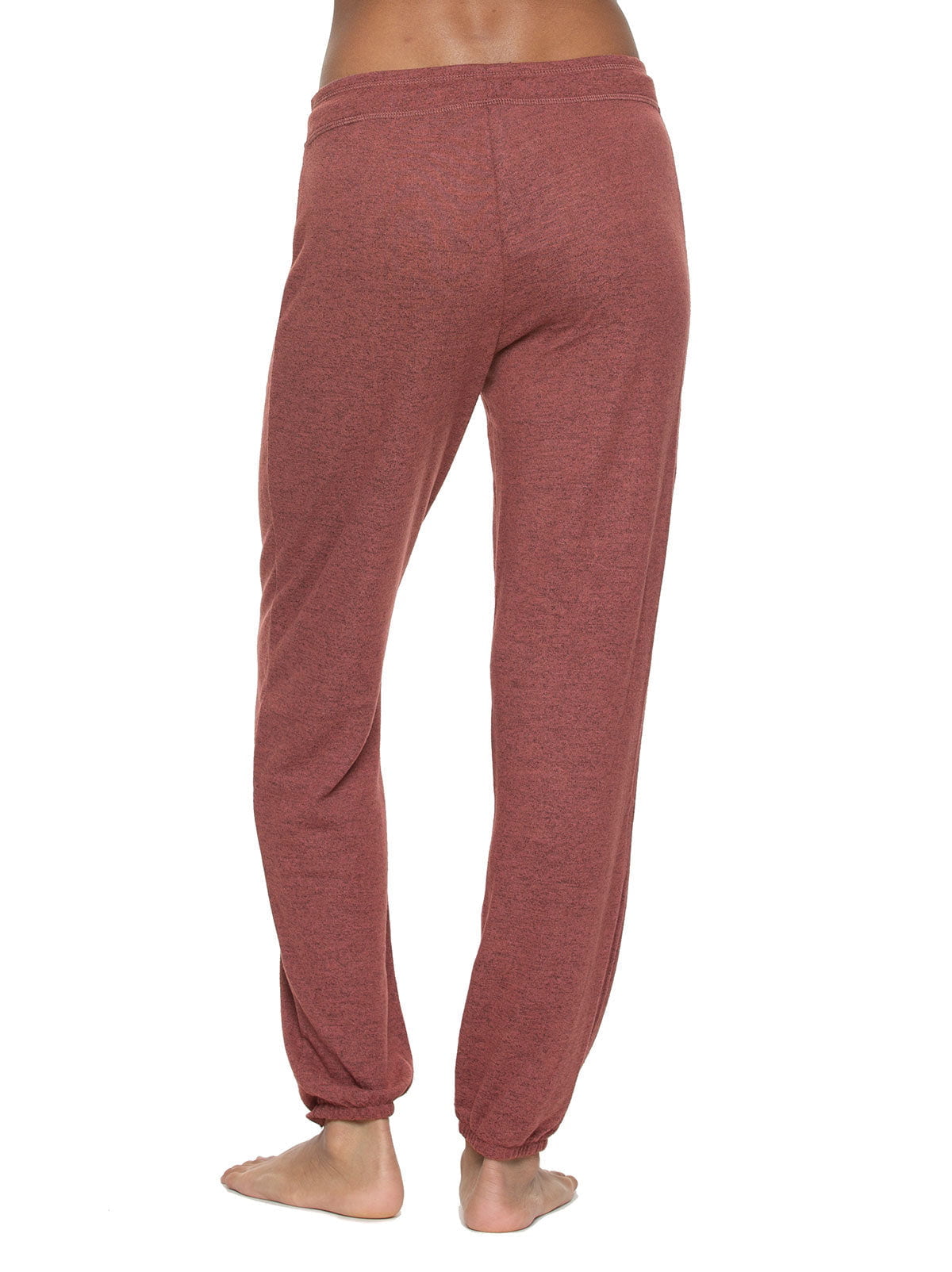 Felina Victoria Drawstring Jogger Pant - Deep Mahogany Rose