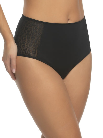 Felina Sabrina Hi-Cut Brief - Black