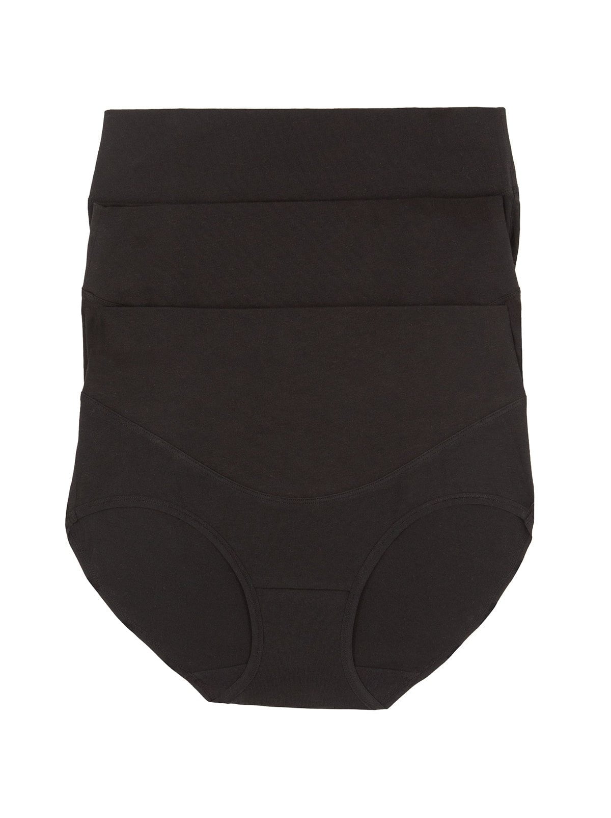 Felina Pima Cotton Stretch Control Brief 3-Pack - Black