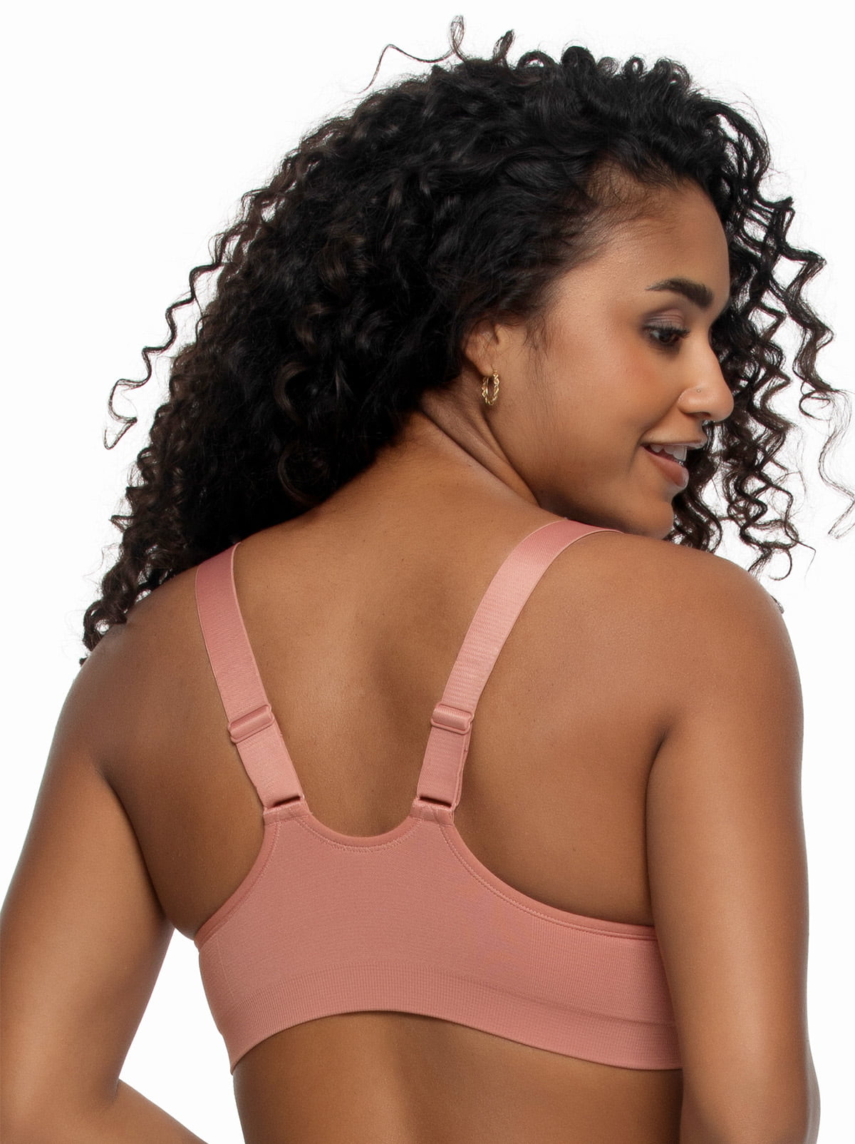 Felina Utopia Front-Close Racerback T-Shirt Bra - Terracotta Rose