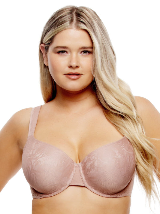 Felina Jessamine Side Smoothing T-Shirt Bra - Rose Tan