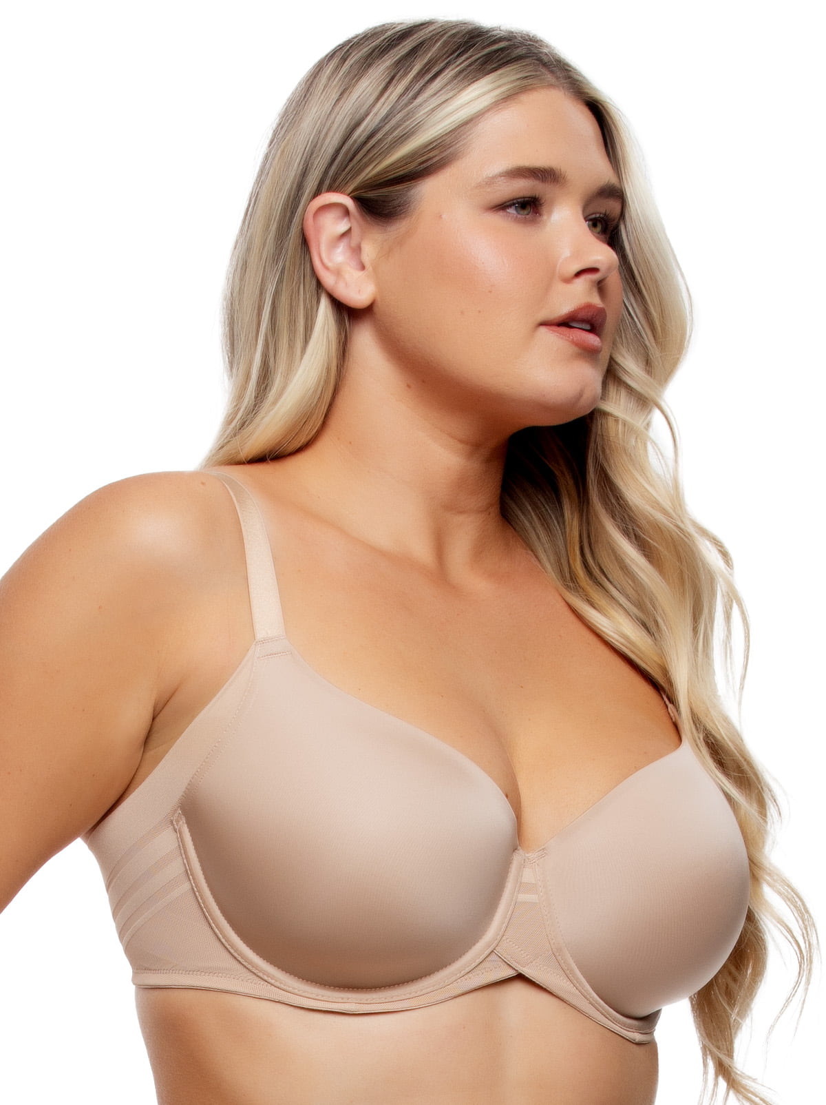 Felina Marvelous Side Smoothing T-Shirt Bra - Warm Neutral