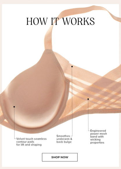 Felina Marvelous Side Smoothing T-Shirt Bra - Warm Neutral