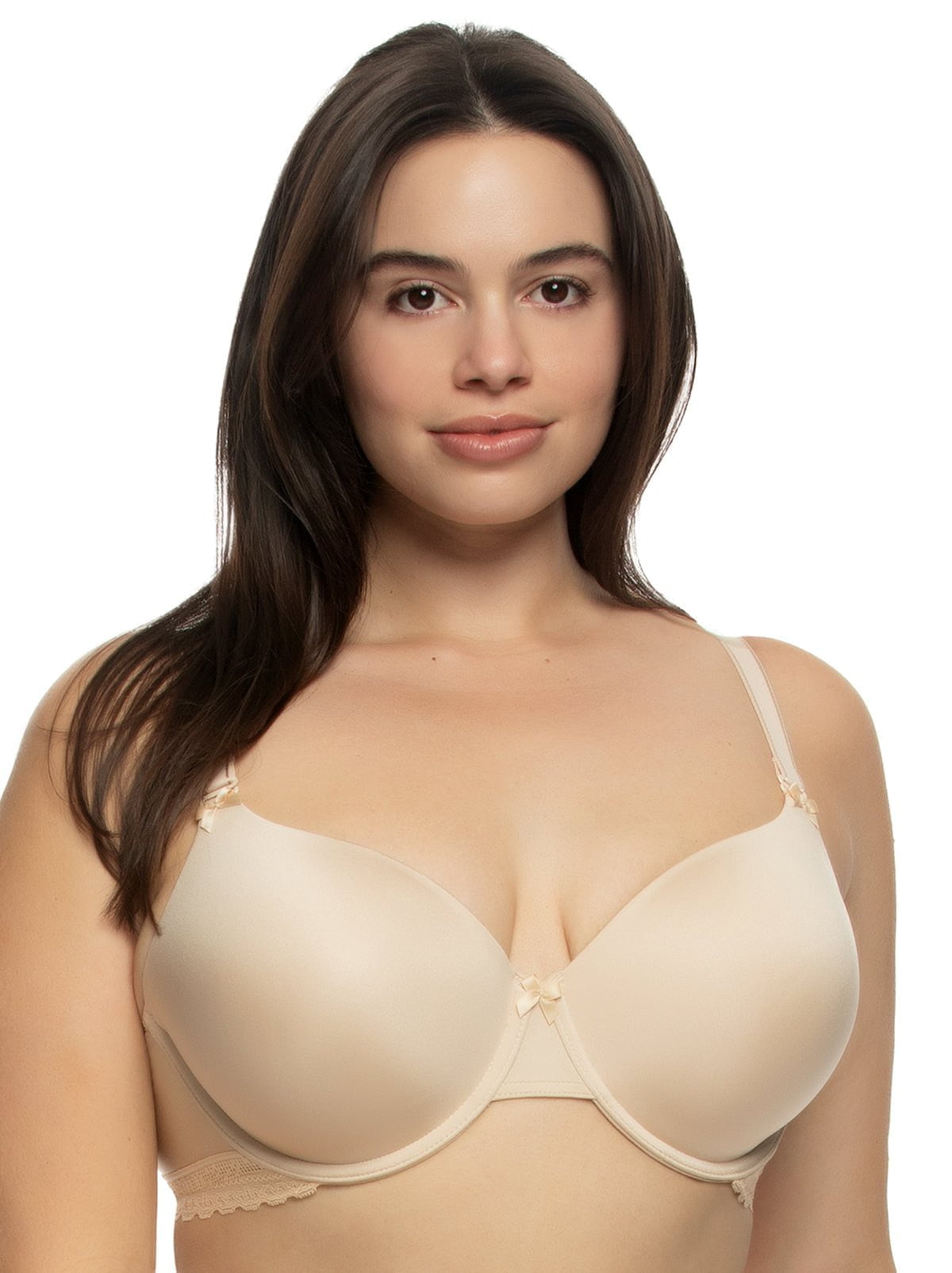 Felina Gorgeous Cushion Comfort T-Shirt Bra with Multi-Way Straps - Bare