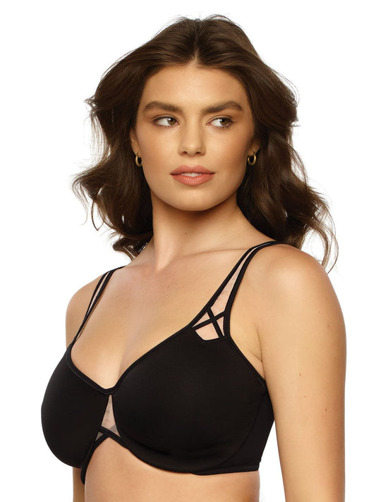 Felina Amaranth Unlined Minimizer Bra - Black