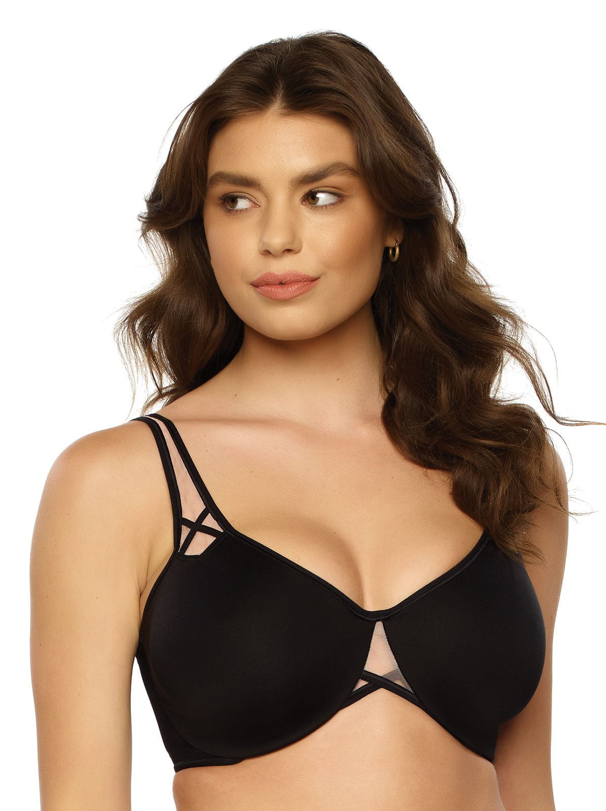 Felina Amaranth Unlined Minimizer Bra - Black