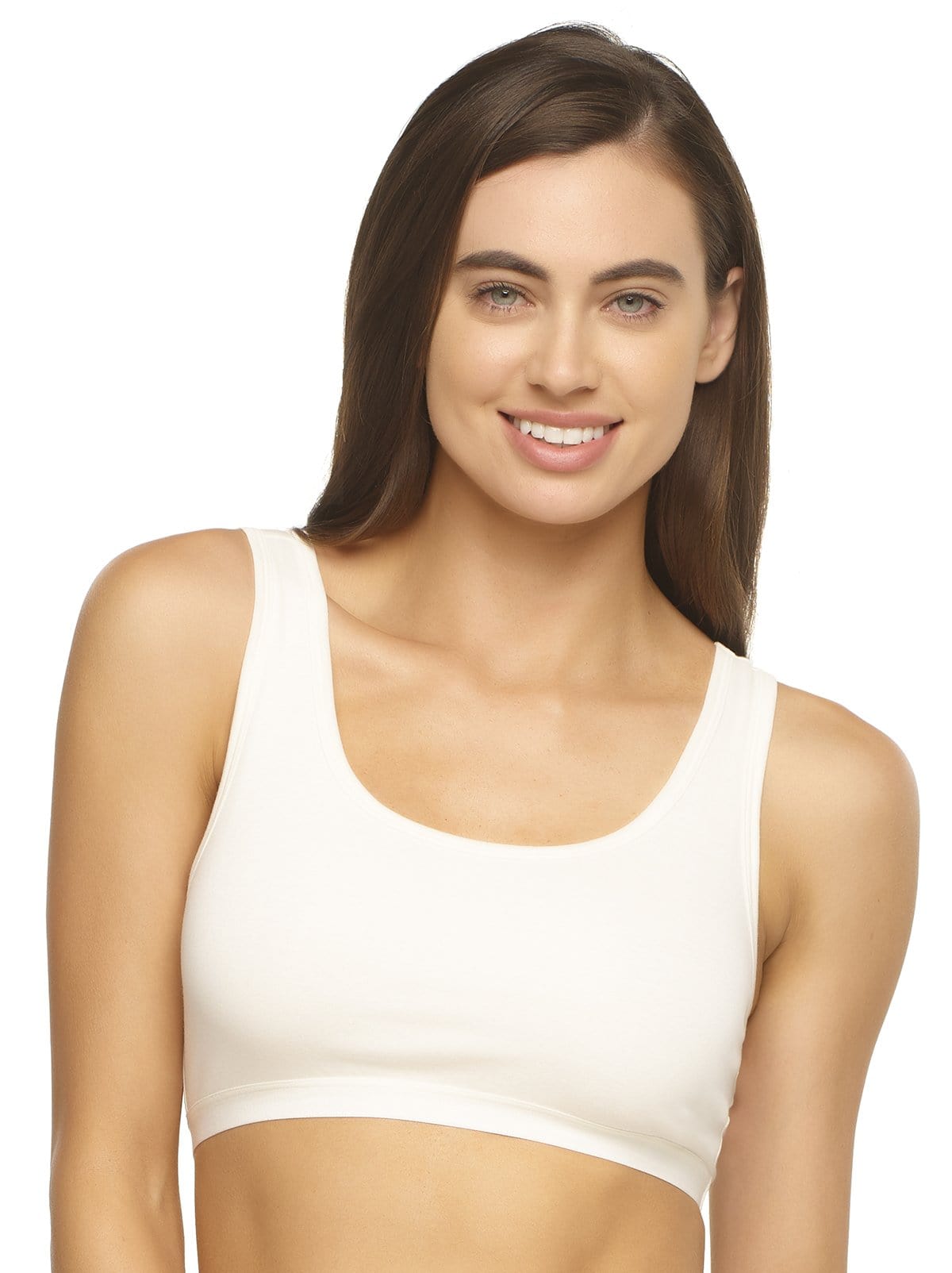 Felina Organic Cotton Stretch Bralette 2-Pack - Cloud Slate