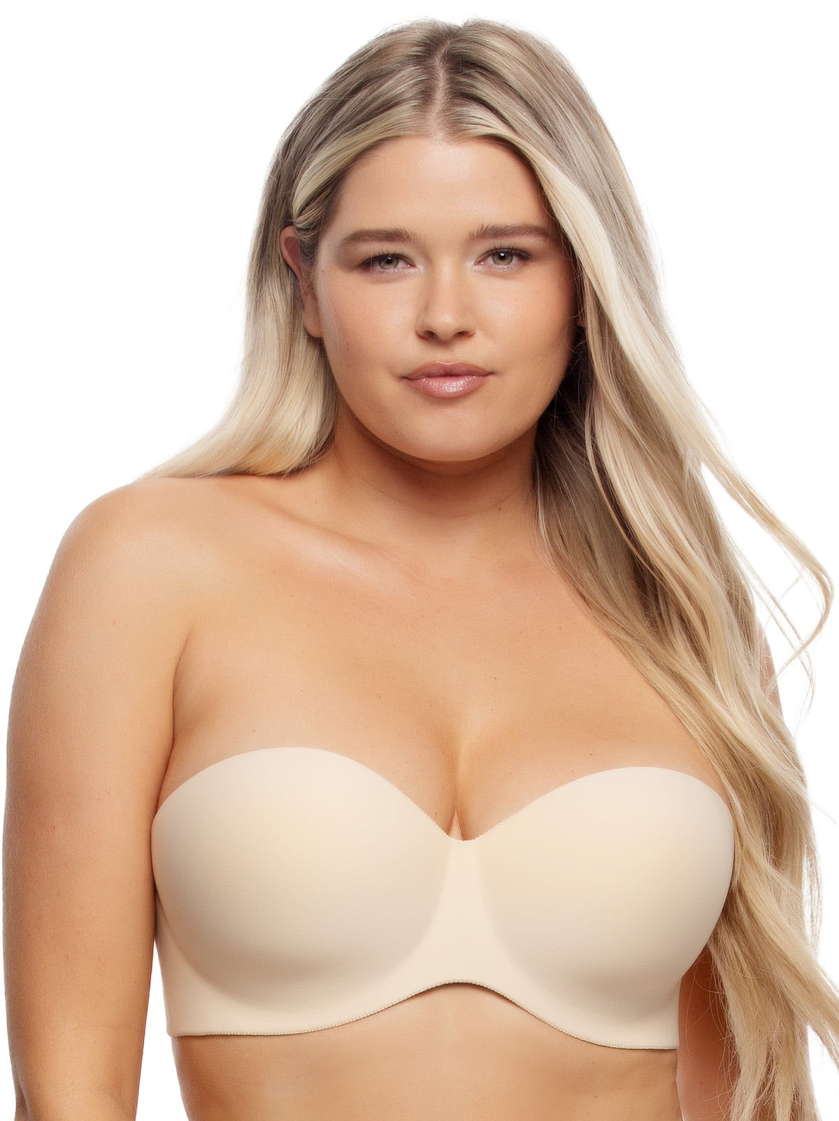 Felina Hint Of Skin Contour Strapless Bra - Bare