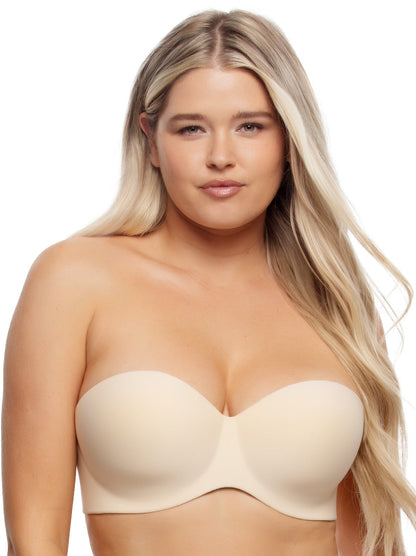 Felina Hint Of Skin Contour Strapless Bra - Bare