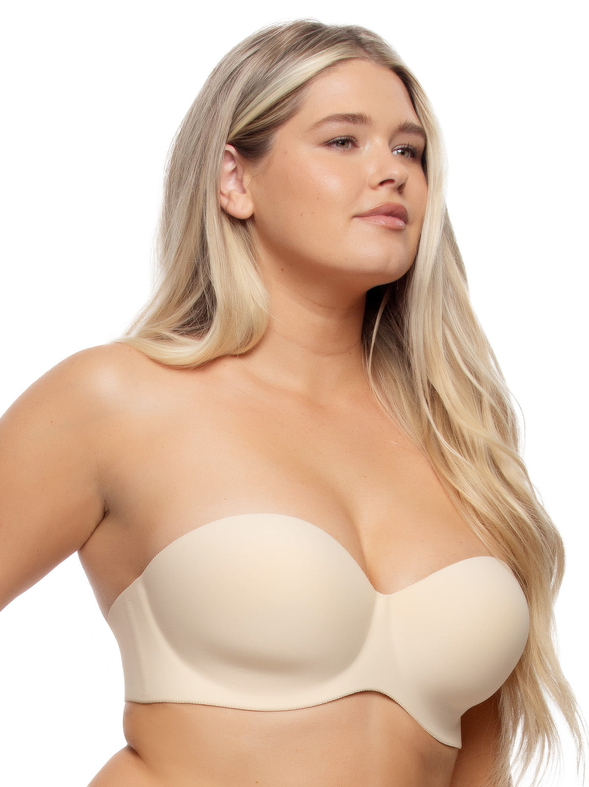 Felina Hint Of Skin Contour Strapless Bra - Bare