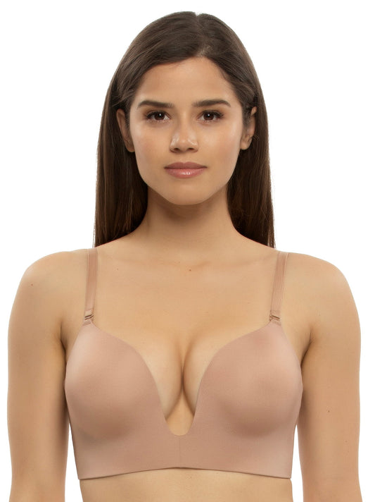 Felina Entice Plunge Push Up Bra - Suede