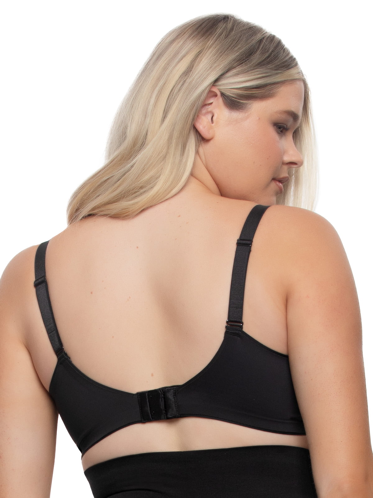 Felina Moxie Seamless Side Smoothing Push Up Bra - Black