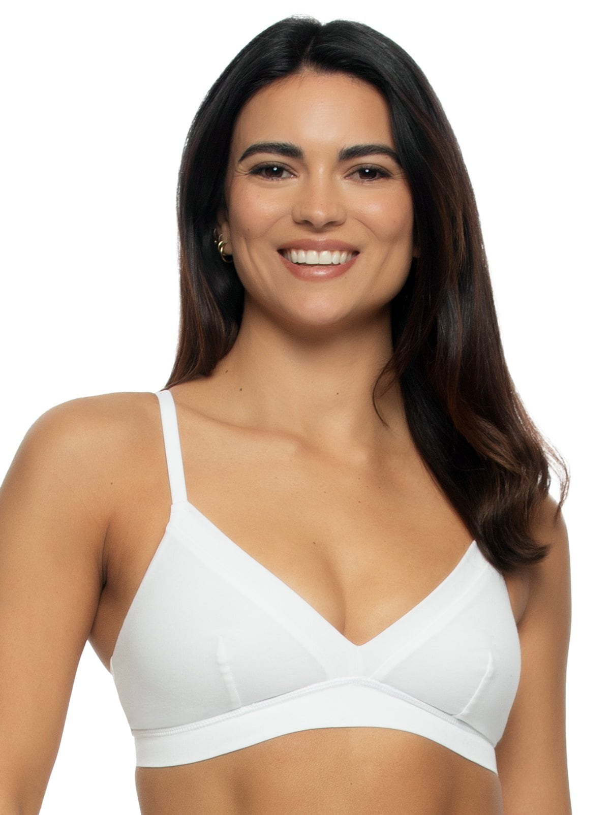 Felina Pima Cotton Stretch Wireless Bra 2-Pack - Tuxedo