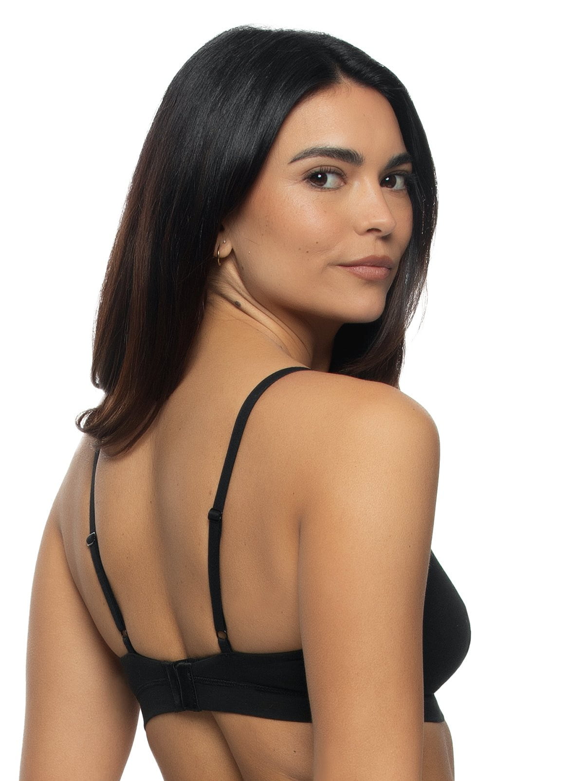 Felina Pima Cotton Stretch Wireless Bra 2-Pack - Tuxedo