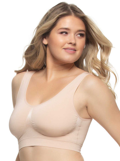 Felina Body Smooth Seamless Wireless Bra - Cameo Rose