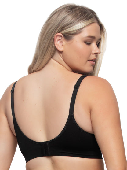 Felina Seamless Wireless Bra 2-Pack - Black Warm Neutral