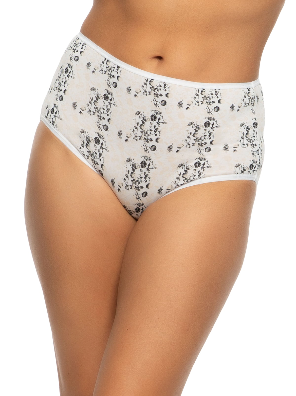 Felina Cotton Modal Stretch Brief Underwear 5-Pack - Twighlight Vines