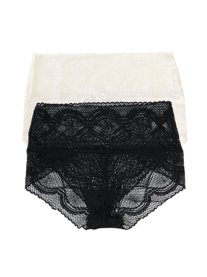 Felina Finesse Signature Stretch Modern Mock Wrap Brief 2-Pack - Back To Basics