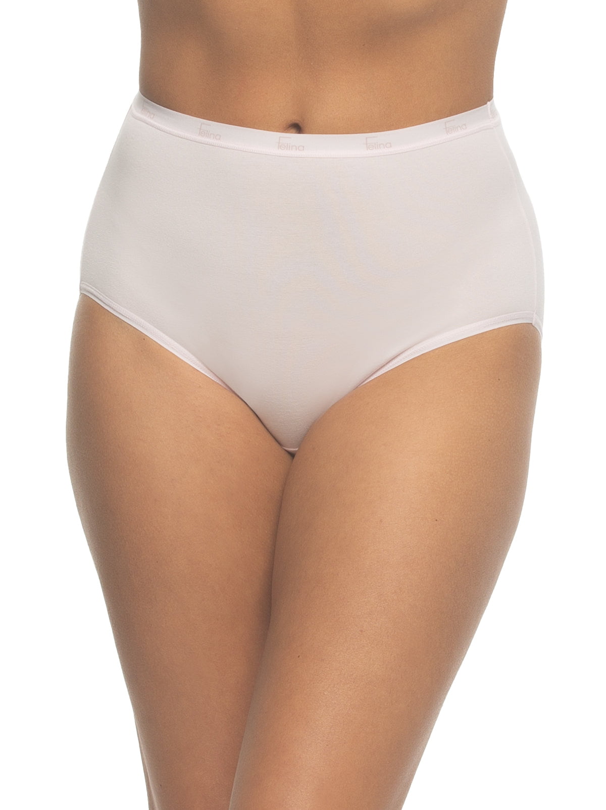 Felina Signature Cotton Stretch Brief 5-Pack - Glacier Pink