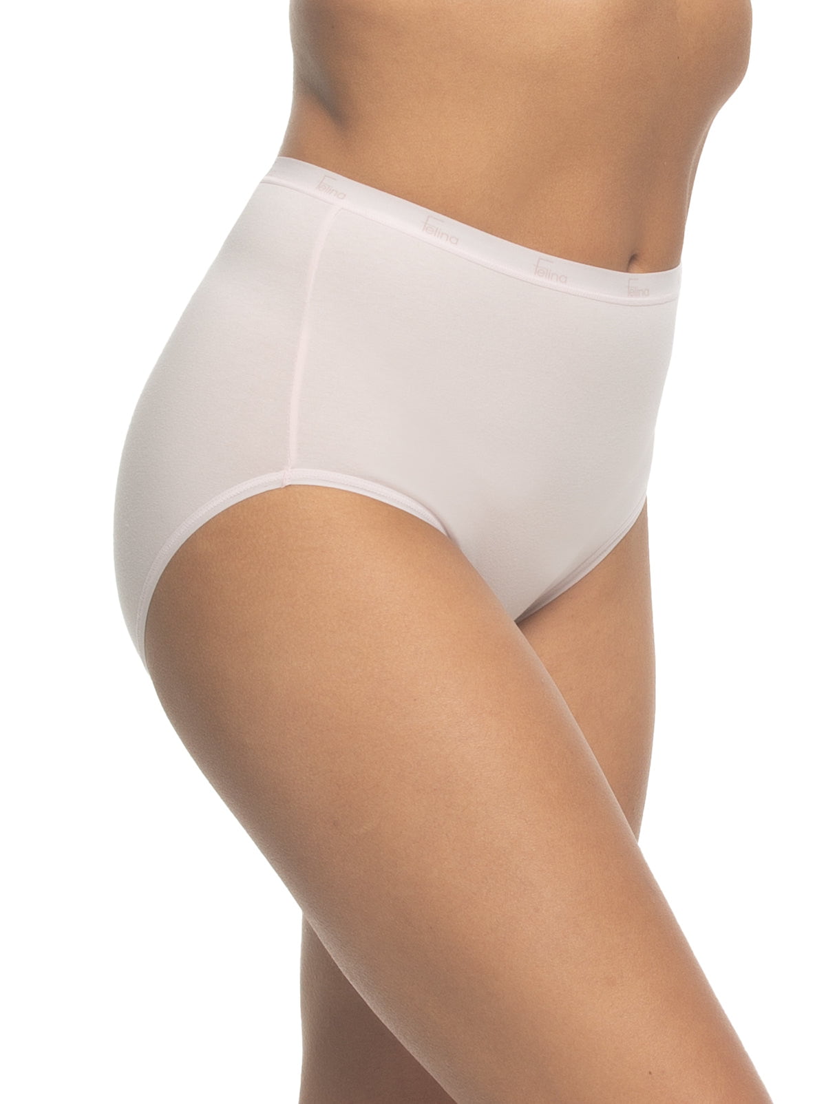 Felina Signature Cotton Stretch Brief 5-Pack - Glacier Pink