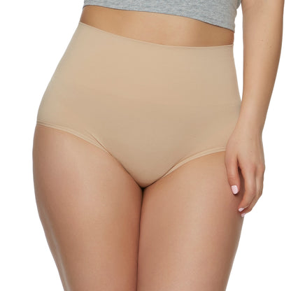 Felina Fusion Seamless Shapewear Brief 2-Pack - Black Warm Neutral
