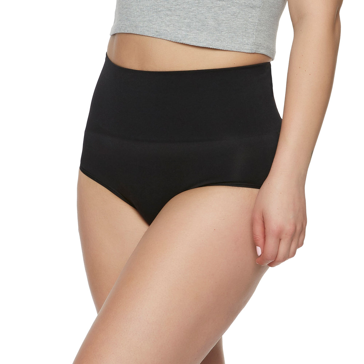 Felina Fusion Seamless Shapewear Brief 2-Pack - Black Warm Neutral