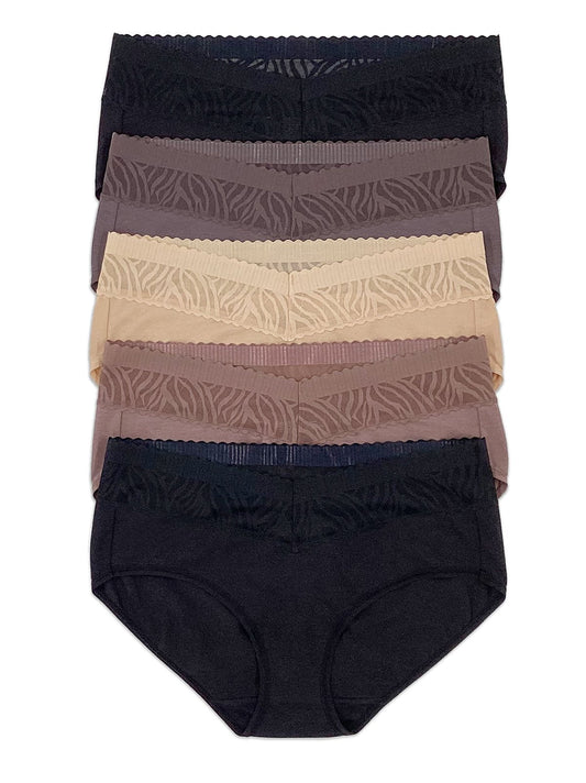 Felina Stay In Place Hipster 5-Pack - Classic Nudes
