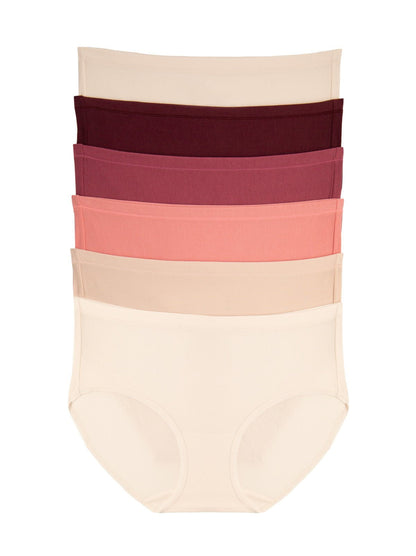 Felina Super Stretchy Cotton Hipster 6-Pack - Rose All Day