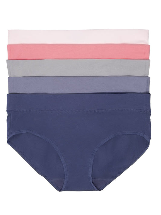 Felina Pima Cotton Stretch Hipster 5-Pack - Italian Garden