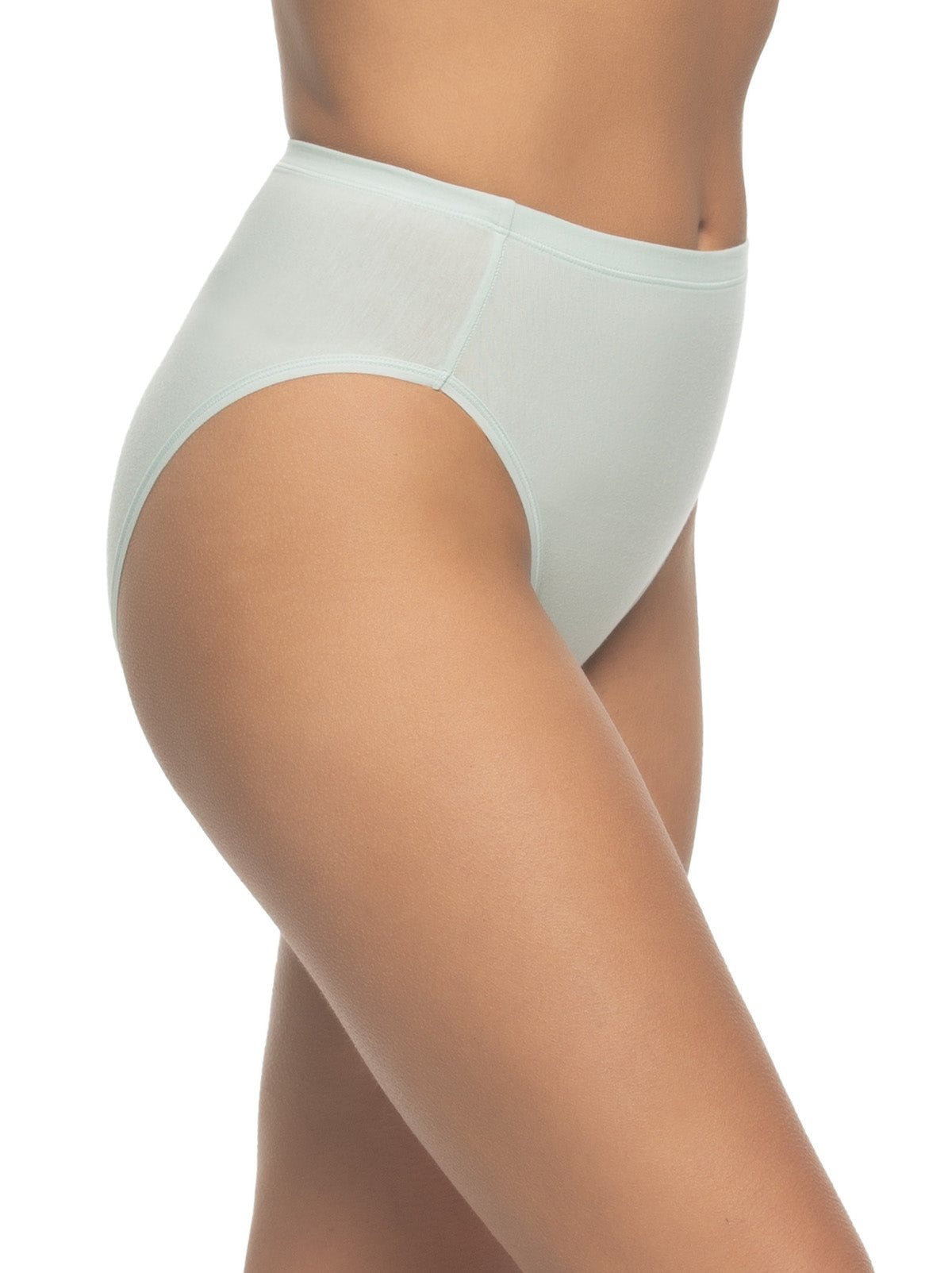 Felina The Perfect Panty Super Stretchy Cotton Hi-Cut Brief 6-Pack - Cool Neutrals