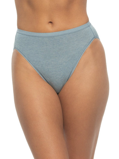 Felina Organic Cotton Stretch Hi-Cut Panty 5-Pack - Ocean Breeze