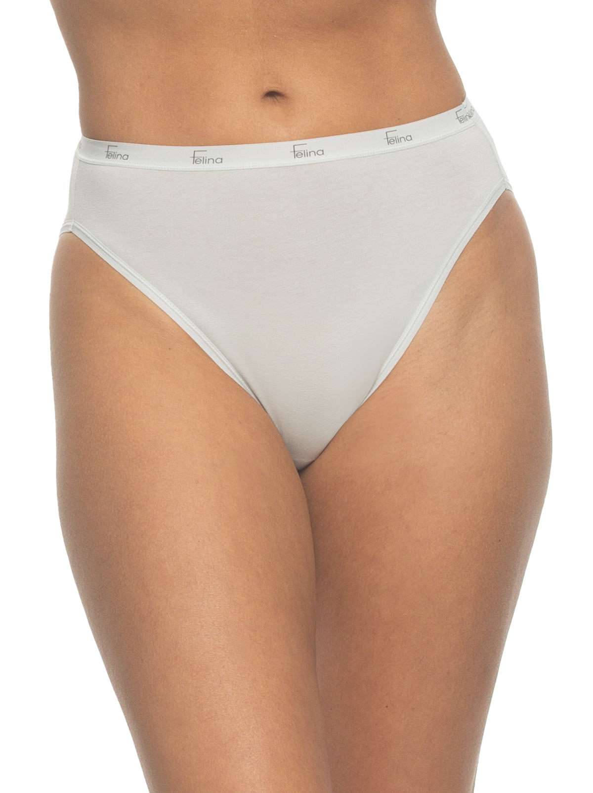 Felina Signature Cotton Stretch  Hi-Cut 5-Pack - Glacier Pink