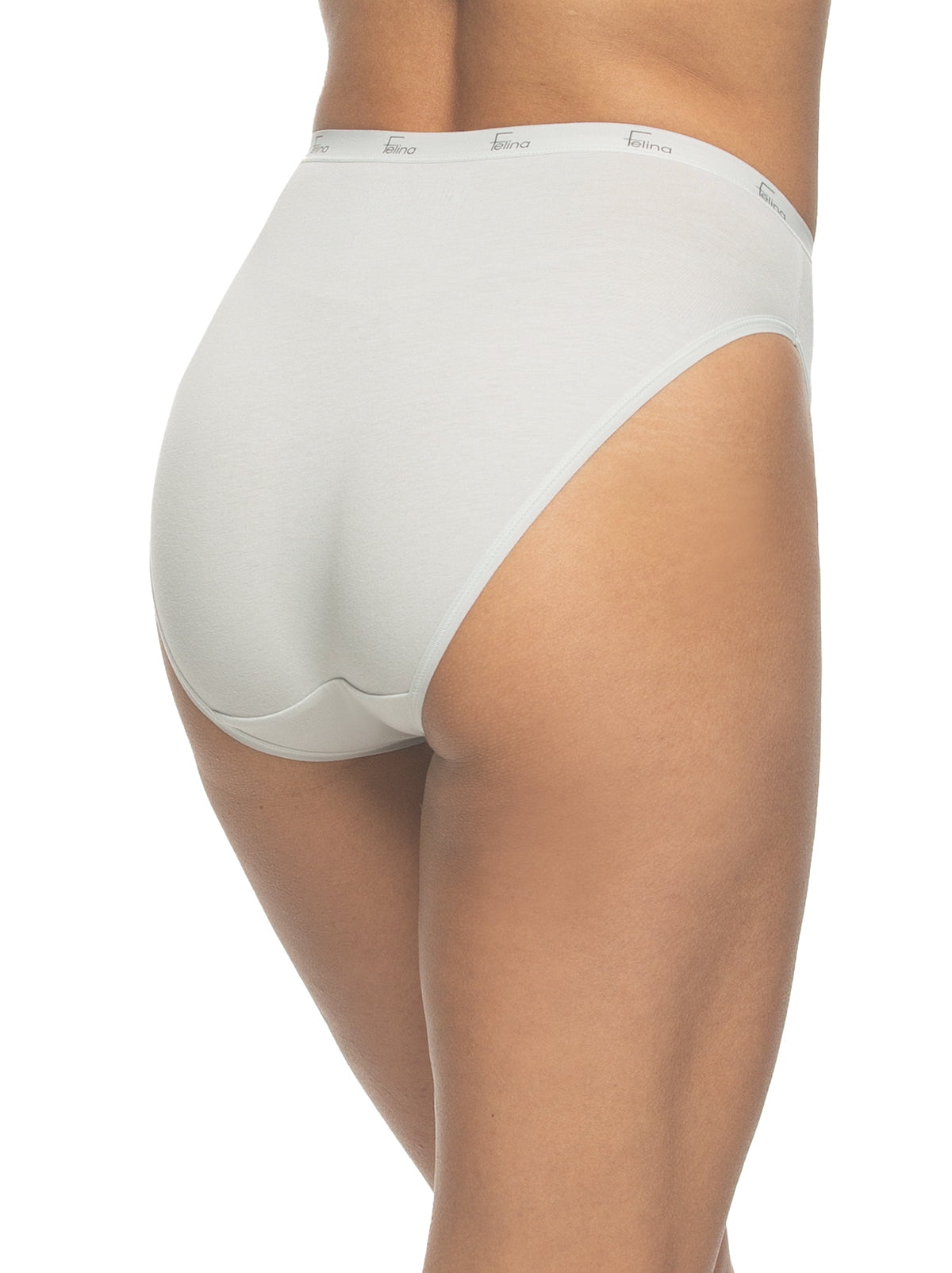 Felina Signature Cotton Stretch  Hi-Cut 5-Pack - Glacier Pink