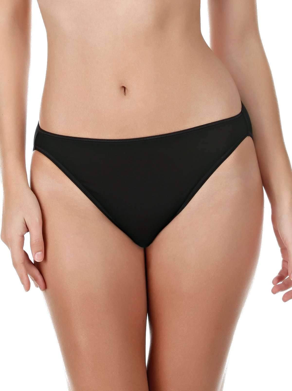 Felina So Smooth Modal Hi-Cut Panty - Black