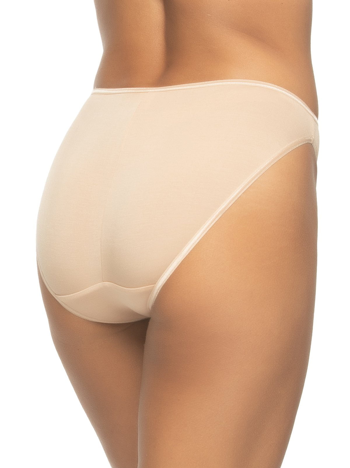 Felina So Smooth Modal Hi-Cut Panty - Warm Neutral