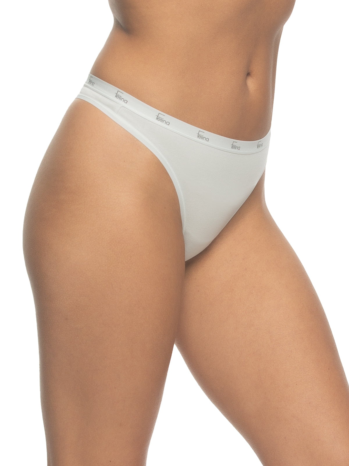 Felina Signature Cotton Stretch Thong 5-Pack - Glacier Pink