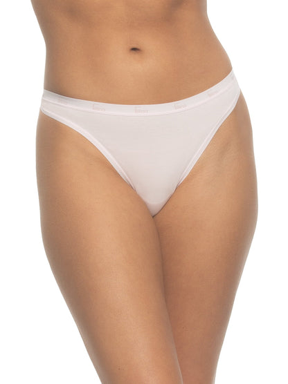 Felina Signature Cotton Stretch Thong 5-Pack - Glacier Pink