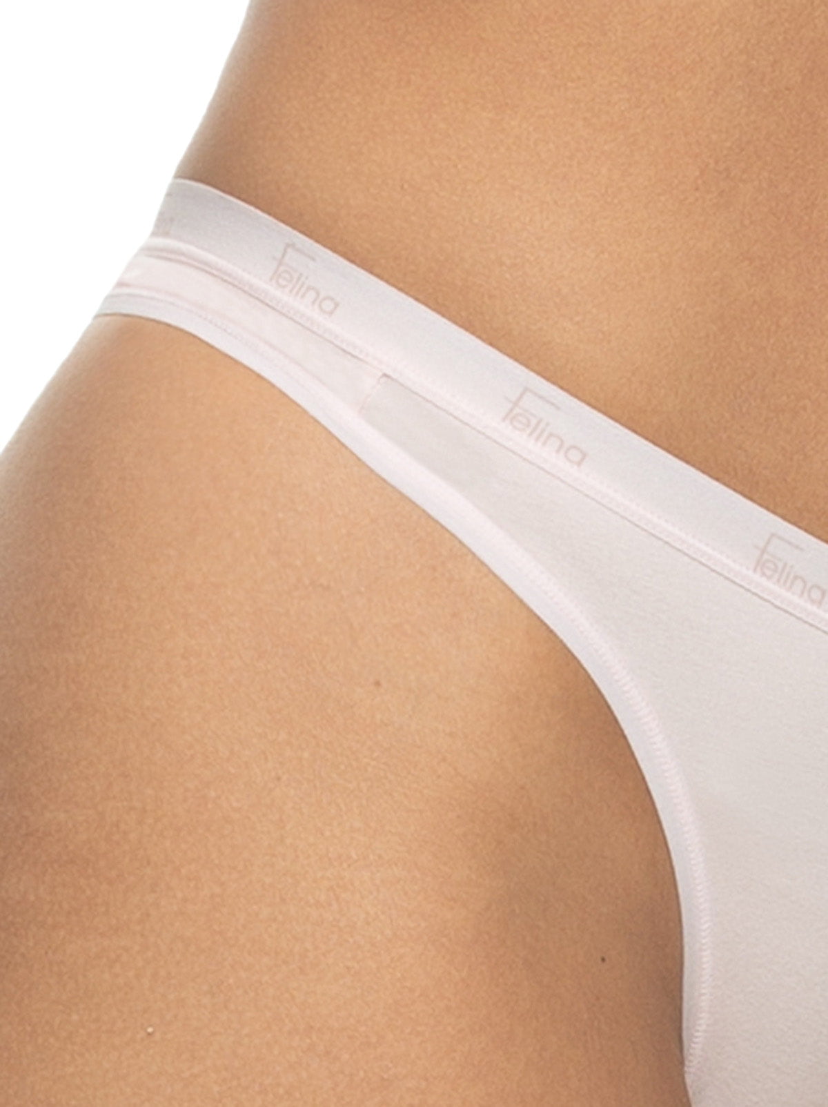 Felina Signature Cotton Stretch Thong 5-Pack - Glacier Pink