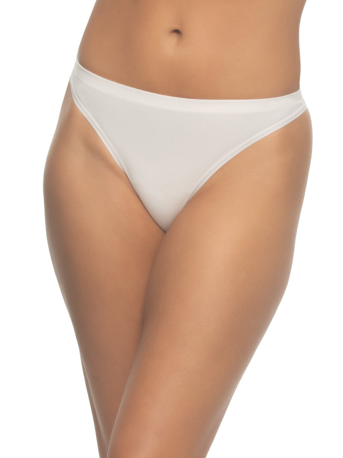 Felina Super Stretchy Cotton Thong 6-Pack - Cool Neutrals