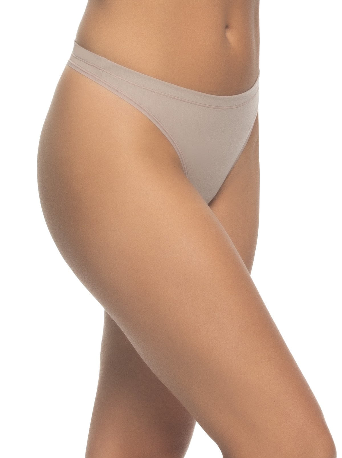 Felina Super Stretchy Cotton Thong 6-Pack - Cool Neutrals