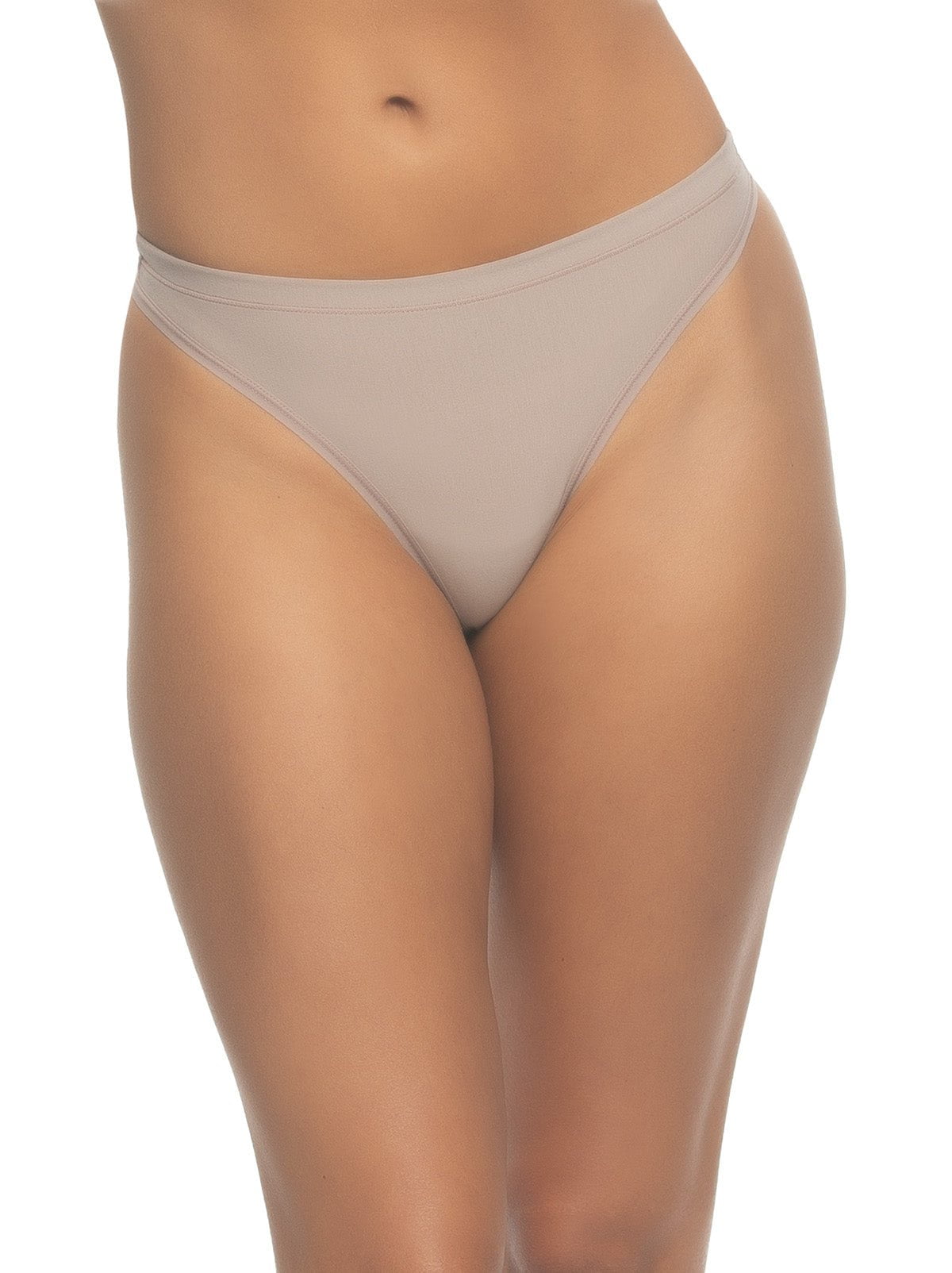 Felina Super Stretchy Cotton Thong 6-Pack - Cool Neutrals