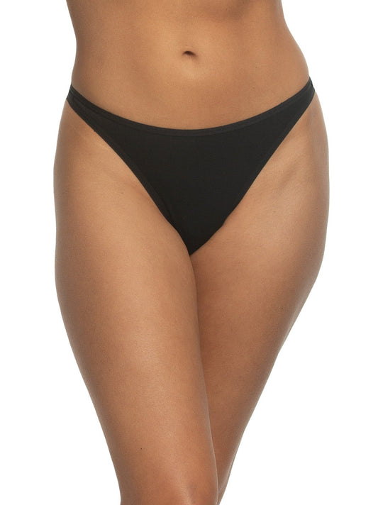 Felina So Smooth Modal Low Rise Thong - Black