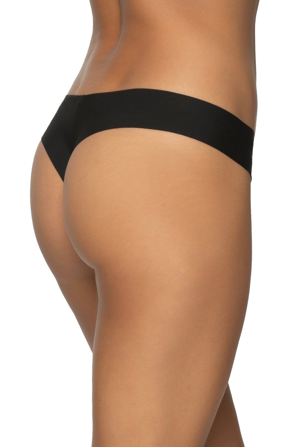 Felina No Show Elastic Free Thong 5-Pack - Chic Neutrals