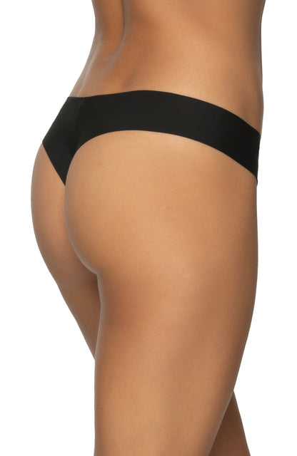 Felina No Show Elastic Free Thong 5-Pack - Chic Neutrals